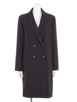 二重織ダブルコート/ブラック