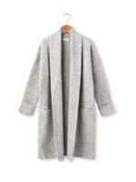 裏起毛ジャケット風ロングカーディガン/オフホワイト(003)