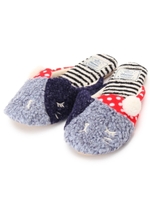 narue(ナルエー) ネコ スリッパ/ネイビー(193)