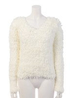 plush toyニットTOP/BLK