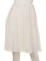 【Bonica Studio】シアーチェックウエストタックSK/オフ