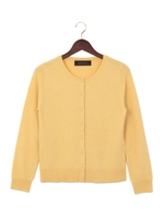 ●JOC 15 パールボタン　クルーネック カーディガン/NAVY