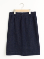 アナディス ヘリンボンひざ丈スカート/グレー柄