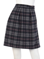 シャギーチェック/ネイビー