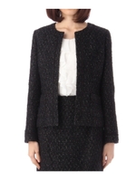 ラメテープヤーンツイードジャケット/ホワイト(002)