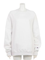 EMODA×Champion terry fleece TOPS/WHT