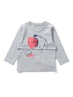 L/S TEE BEAR(12M〜3T) /ネイビー