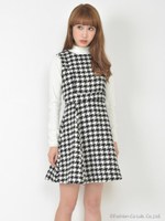 チドリフレアワンピ/グレー