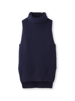 ノースリーブタートルニット/ホワイト系(002)