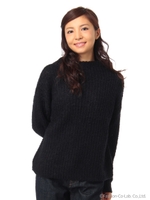 ブークレニットチュニック/ネイビー