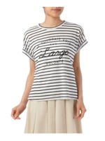 ロゴステッチTシャツ/ネイビー(593)