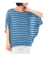 2枚セットのボーダートップス/ブルー(092)