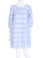 【DUO】 FlowerシアーボーダーOP/ベビーピンク