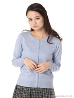 あったか地柄カーデ　1/グレー