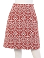エスニック柄ジャガードスカート/CAM
