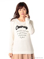 チェーン刺繍ロゴＰＯ/ホワイト