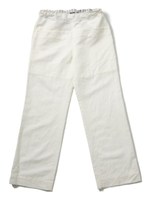DRAWSTRING WIDE-LEG PANTS/ホワイト