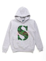 Kids Camo S Hoodie/Grey Heather