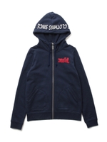 MILLS LOGO ZIP HOODIE/オレンジ