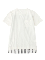 コンビネーションTシャツ/ホワイト(001)
