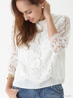 ラッセルレースTOPS/O/WHT
