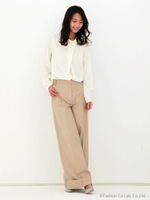 衿折り返しブラウス/WH