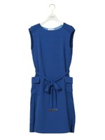 【emmi atelier】ニットパネルワンピース/BLU