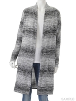 ｍｉｘニットロングカーディガン/ブラック