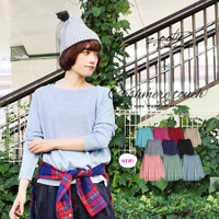 ヒートフル スリットボートネック ニットウエア