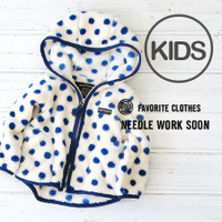 ドットフリースダブルジップパーカー［キッズ］