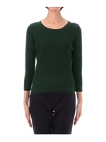 バックツイストラメニット/モスグリーン(024)