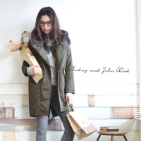 フードボア ナイロン モッズコート