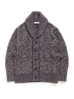 【GELATO PIQUE HOMME】moco mocoネップアランカーディガン/BLK