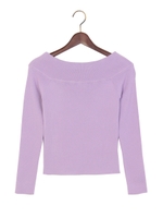 ★JOC 16 RIB オフ　ショルダー プルオーバー/OFF-WHITE