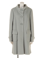 [大きいサイズ]アルパカシャギーコート/オフ