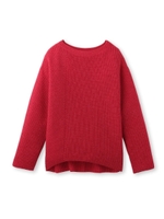 ベーシックニットプルオーバー/ラズベリーピンク(073)