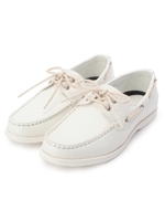 合皮デッキシューズ/ホワイト(001)