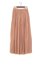 ★JC PE プリーツ マキシスカート/MD.BROWN