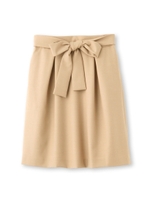 フロントリボンタックスカート/ネイビー(093)