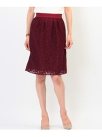 モールレーススカート/ボルドー(164)