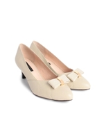 リボンクリップ付きパンプス/ベージュ(052)