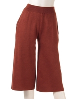 【Auntie Rosa】ミラノリブsetupニットガウチョ/BRN