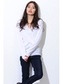S15ビエラヤーンVネックニットTOP/BORDEAUX
