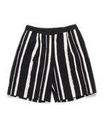 [Balcony and Bed]手描きストライプショートパンツ/IVR