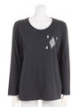 【anap mimpi】ネイティブ刺繍ロングTシャツ/NVY