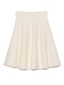 フレアニットミニスカート/WHT
