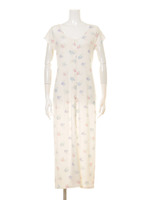 リボンフラワーマキシドレス/IVR