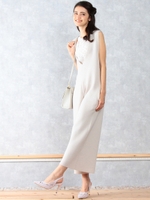 レース×ニットSETコンビネゾン/ベージュ