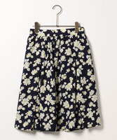 花柄プリントフレアスカート