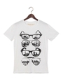 Happiness 10 (ハピネス テン)  EYE WEAR Tシャツ/WHITE